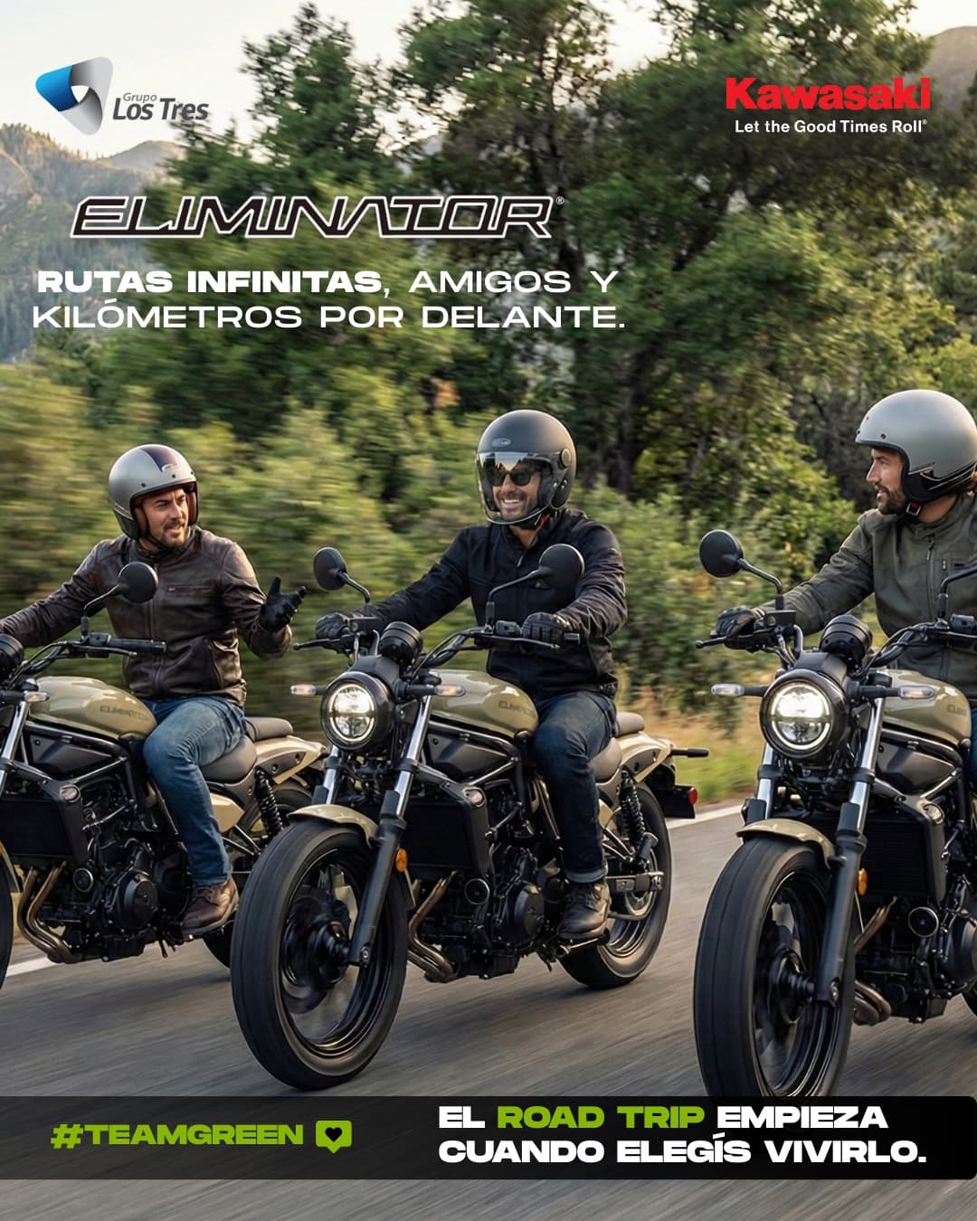 Kawasaki campaign featured visual